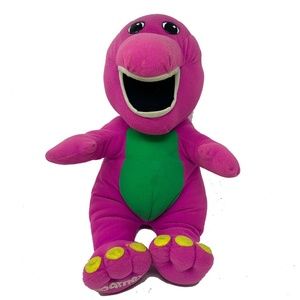 Purple and Green Plush Dinosaur Toy